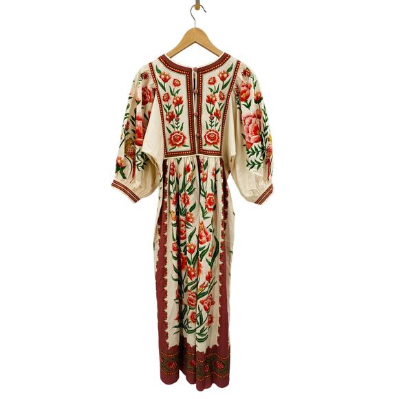 Farm Rio Anika Puff-Sleeve Printed Dress - Picture 7 of 9